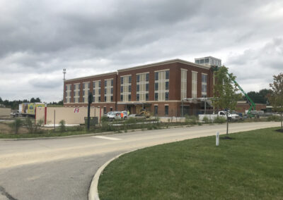 Completed Home2 Suites multi-story building in New Albany, Ohio.